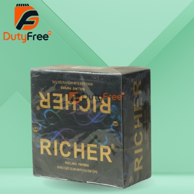 Richer King Size Slim Rolling Papers 22 Filter