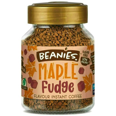 Beanies Maple Fudge Flavoured Instant Coffee 50g