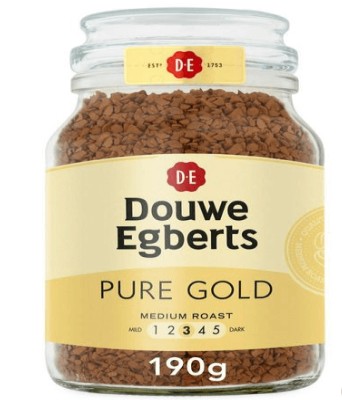 Douwe Egberts Pure Gold Medium Roast Instant Coffee 190gm