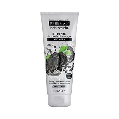 Freeman Feeling Beautiful Detoxifying Charcoal & Black Sugar Mud Mask (175 ml)