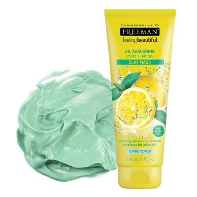 Freeman Feeling Beautiful Oil Absorbing Mint & Lemon Clay Mask (175 ml)