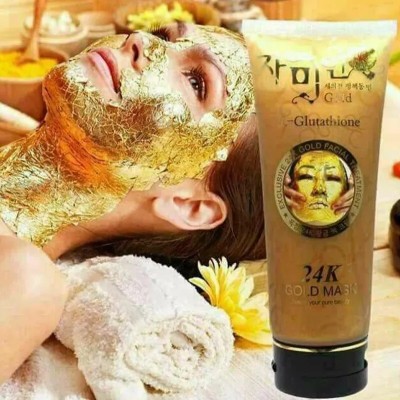 24K Gold Mask L Glutathione Cream Soft Facial Treatment 220 ml Pure Beauty Skin