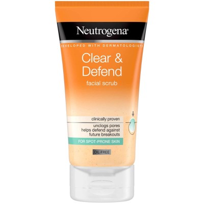 Neutrogena Clear & Defend Facial Scrub,150ml