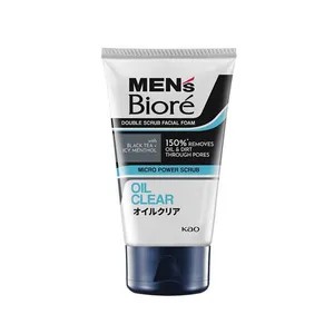 Men's Biore Double Scrub Oil Clean Facial Foam