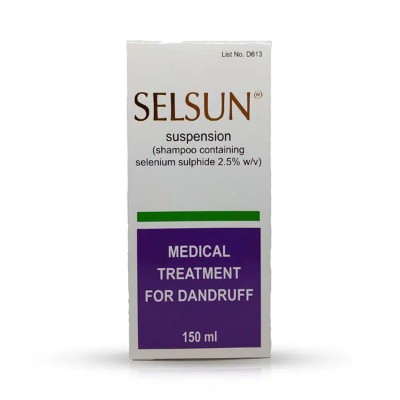 Buy SelSun Suspension Medical Treatment For Dandruff 150ml.
