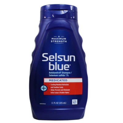 Selsun Blue Shampoo Naturals Dandruff Medicated 11 Ounce (325ml)