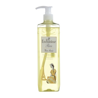 Enchanteur Paris Mon Amie Fresh & Cool Parfum Shower Gel 750gm with Lemon Oil & Menthol | Malaysia