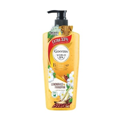 Ginvera World Spa Bali Shower Scrub Lemongrass & Frangipani 750ml
