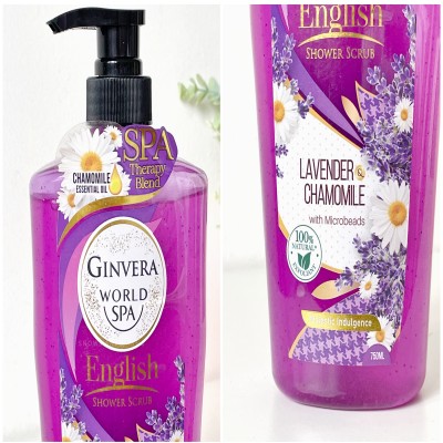 GINVERA World Spa Lavender & Chamomile English Shower Scrub 750ML