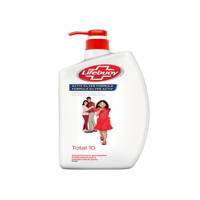 Lifebuoy Total 10 Anti-Baceterial Body Wash with Activ Silver Formula - 1 L