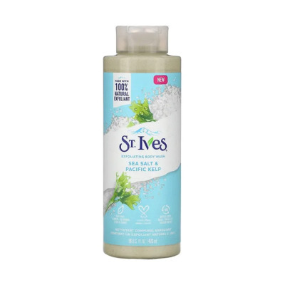 St. Ives Exfoliating Body Wash Sea Salt And Pacific Kelp 650ml.