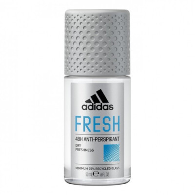 ADIDAS MEN FRESH 48H Dry Freshness Antiperspirant Roll On Deodorant 50ml