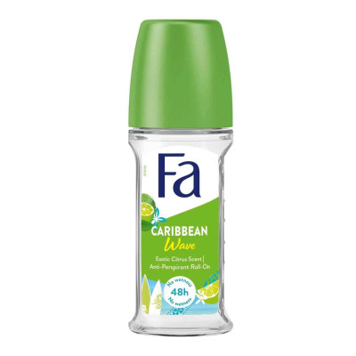 FA CARIBBEAN Wave body deodorant Roll on for male / female - 50 ml