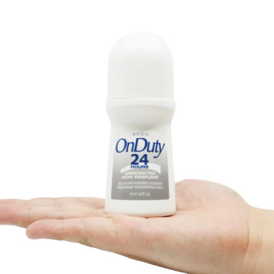 Avon On Duty 24 Hours Unscented Non Perfume  Roll-On Anti-Perspirant Deodorant -75ml.