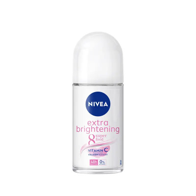 Nivea Extra Brightening 8 Superfood Vitamins C Anti-Perspirant Deo Roll On - 50ml.