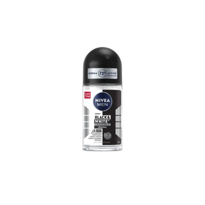 NIVEA, Deodorant Roll On Black White Fresh Male 50ml.