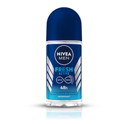 Nivea Men Fresh Active 50ml Deodorant Roll On 50ml.