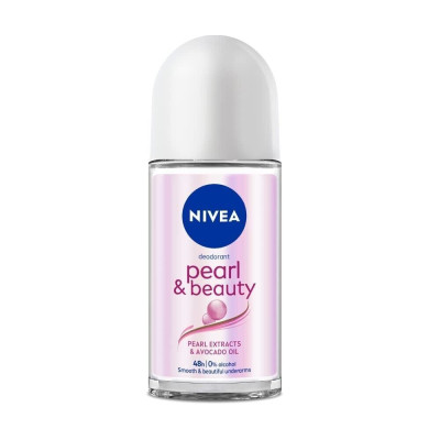 NIVEA Deodorant Roll On, Pearl & Beauty For Women 50ml.