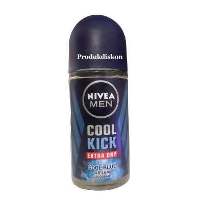Nivea Men Deodorant Roll On Cool Kick Extra Dry Freezy Green 50ml.