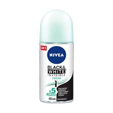 Nivea Deodorant Invisible Black & White Fresh Roll On 50ml.