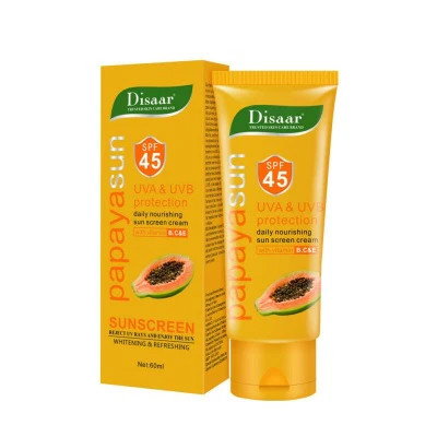 Disaar Papaya Sun UVA Protection SPF 45 Sunscreen 60ml.