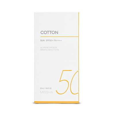 Missha All Around Safe Block Cotton Sun SPF50+ 50ml.