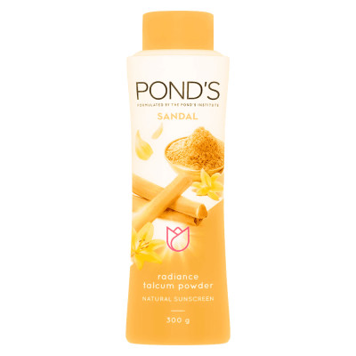 pond's sandal natural sunscreen radiance talc 300 gm