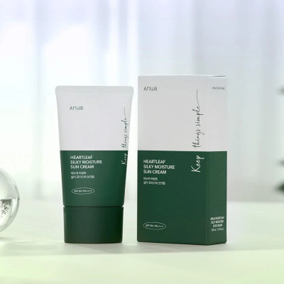 Anua Heartleaf Silky Moisture Sunscreen 50ml.