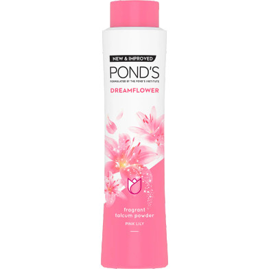 Ponds Dreamflower, Pink Lily Fragrant Talcum Powder100ml.