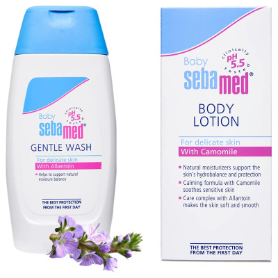 SebaMed Baby Wash Extra Soft, 200ml & Baby Lotion