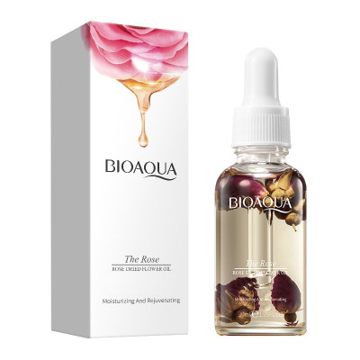 BIOAQUA Rose Dried Flower Essential Oil Moisturizing Face Rejuvenating Facial Skin Smooth Dry Hair 30ml