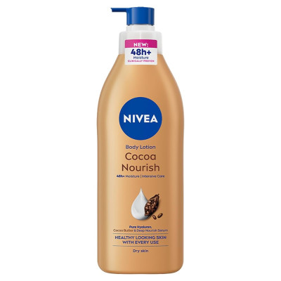 Nivea 48h 5 in 1 Deep Moisture Care Body Lotion with Cocoa Butter & Vitamin E for Dry Skin 625ml