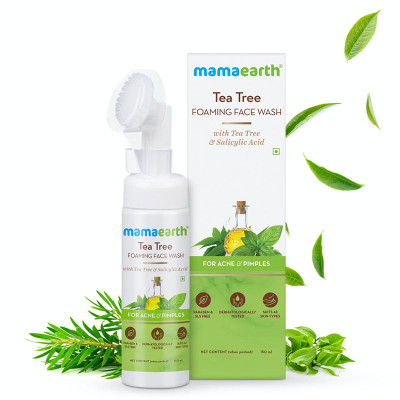 Mamaearth Tea Tree Foaming Face Wash with Tea Tree and Salicylic Acid for Acne and Pimples