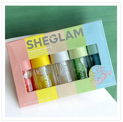 Sheglam Jelly Wow Hydrating Lip Oil Moisturizing Plumping Lip Gloss 5pcs Set