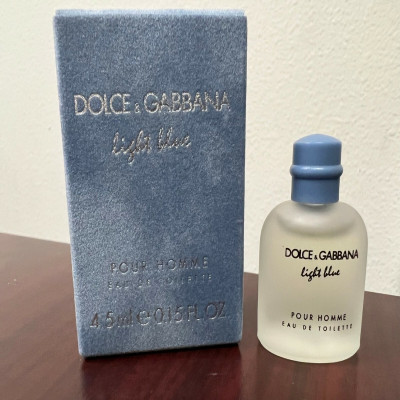 DOLCE GABBANA LIGHT BLUE POUR HOMME 0.15 FL oz / 4.5 ML