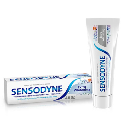 Sensodyne Toothpaste For Sensitive Teeth & Cavity Prevention With Fluoride Extra Whitening 170g