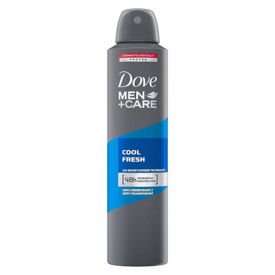 Dove Men+Care Cool Fresh Dry Spray Antiperspirant Deodorant, Up To 48 hrs 250ml