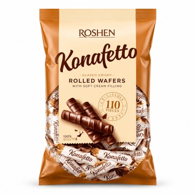 ROSHEN Konafetto (MILK) Glazed Chocolate Candy Rolled – 1kg