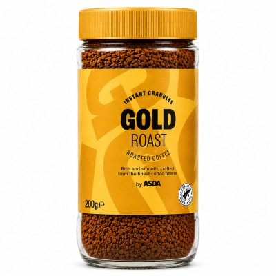 ASDA Instant Granules Gold Roast Roasted Coffee- 200g