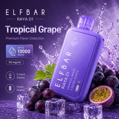 Elfbar Raya D1 Tropical Grape-13000 Puffs