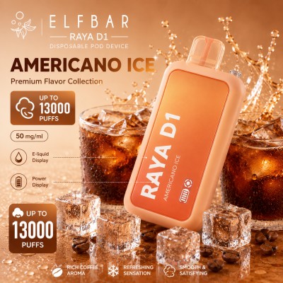 Elfbar Raya D1 Americano Ice 13000 Puffs