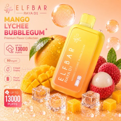 Elfbar Raya D1 Mango Lychee Bubblegum 13000 Puffs