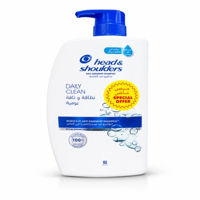 Head & Shoulder Anti-Dandruff Daily Clean Shampoo 1000ml•