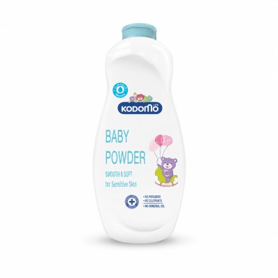 KODOMO BABY POWDER EXTRA MILD 0+ NATURAL EXTRACT FOR SENSITIVE SKIN 160G.