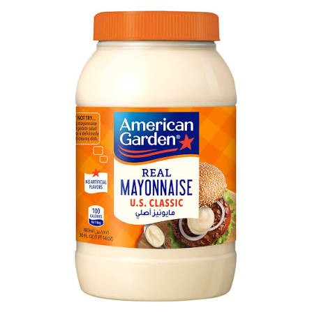 American Garden US Classic Real Mayonnaise, 887ml