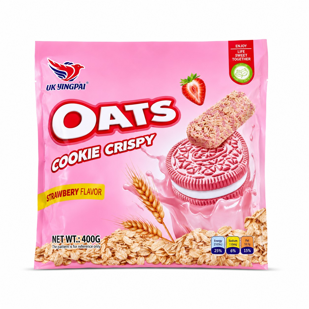 UK Yingpai Berry Cream Crisp Oat Bites(400g)