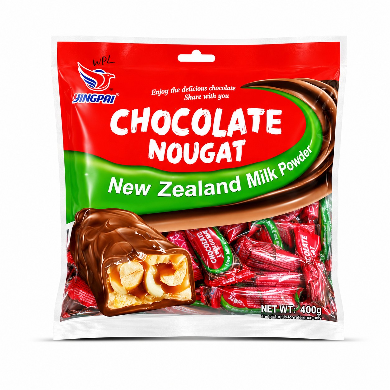 Yingpai New Zealand Milk Chocolate Nougat Bars(300g)