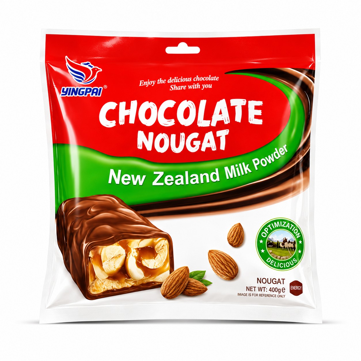 Yingpai Dubai Style Chocolate Almond Nougat