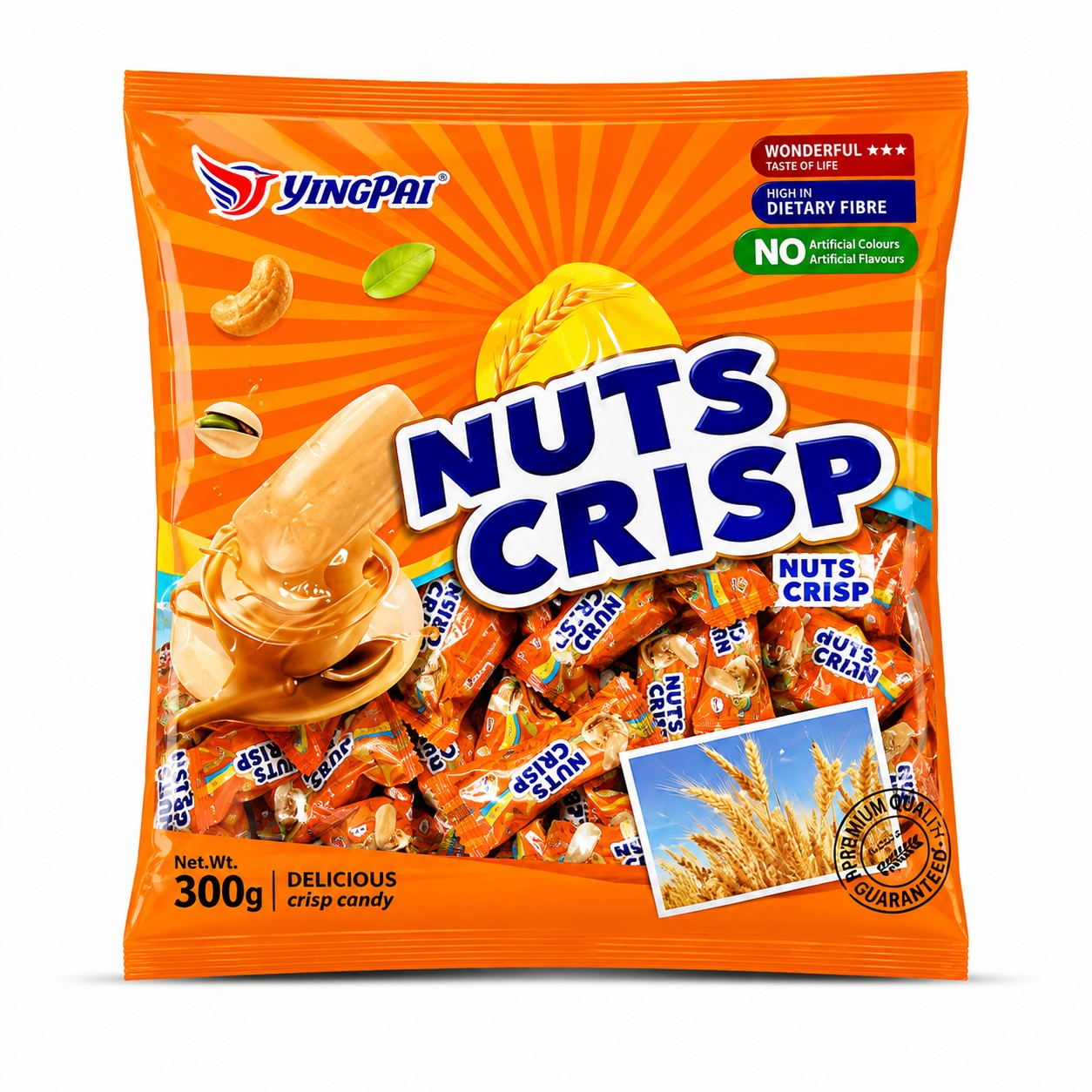 Yingpai Crunchy Mixed Nut Crisp Candy(300g)