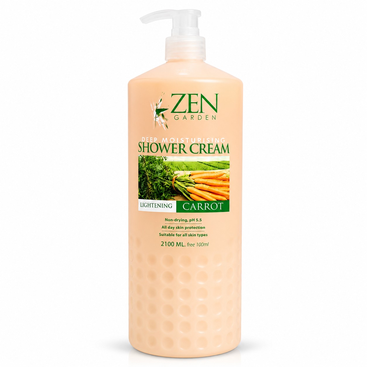 Zen Garden Deep Moisturising Shower Cream – Lightening Carrot (2100ml)